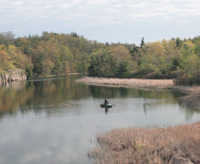 The Cataraqui River estuary broadens