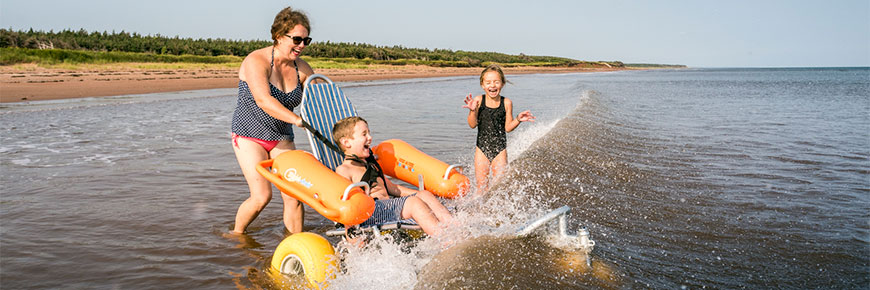 Accessibility services in PEI National Park. 