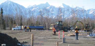 Building site for Champagne & Aishihik First Nations Cultural Centre