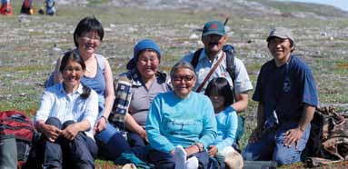 Inuit on the land in Torngat Mountain National Park of Canada
