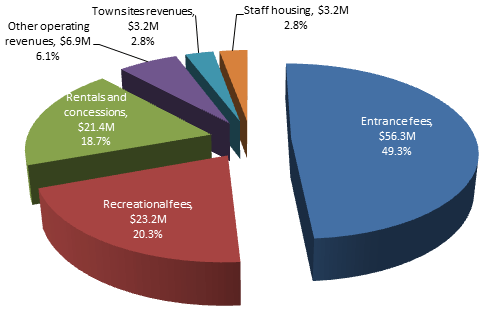 Pie Chart - Revenues by Major Classification