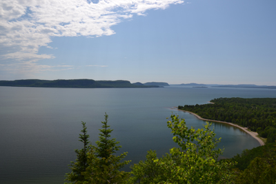 Breathtaking view of Nipigon Bay from the Kama Lookout
