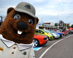 Parks Canada’s mascot, Parka, pops into Terrace Bay for Lighthouse Street Festival