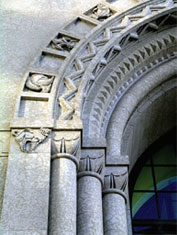 Federal Building, detail of main entrance, Winnipeg, Manitoba