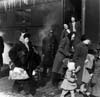 Refugees arriving from Europe, 1948, Halifax, Nova Scotia, Canada.