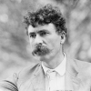 Black and white photo of a man wearing a moustache