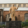 A statue of a man standing