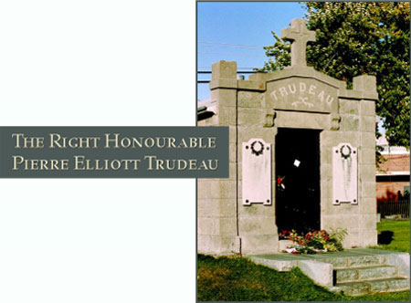 The Right Honourable Pierre Elliott Trudeau - Photograph of his grave site