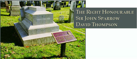 The Honourable Sir John David Sparrow Thompson - Photograph of his grave site