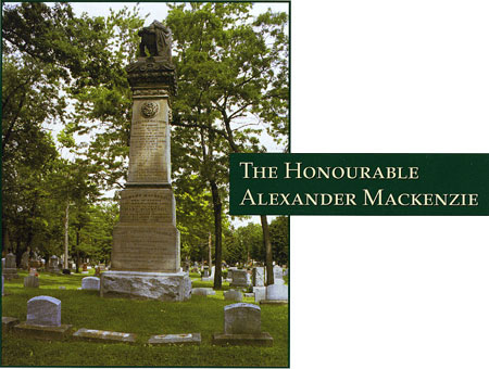 The Honourable Alexander Mackenzie - Photograph of his grave site