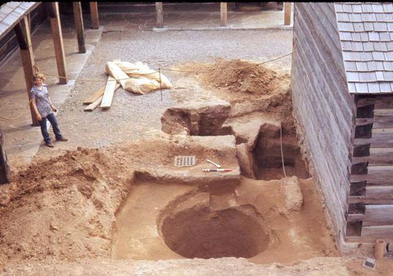 1970s archaeological dig, Fort George National Historic Site