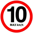 Speed Limit is 10 km/h