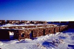 Prince of Wales Fort in winter