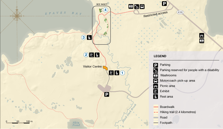 Map of L’Anse aux Meadows
