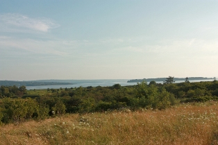View to Goat Island (on the right), and the opening to the Annapolis (formerly Dauphin) River 
