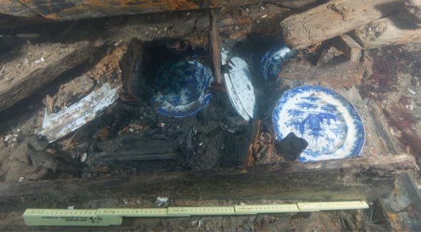 Ceramic dinnerware set.