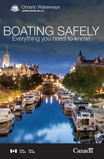 English cover of Boating Safely brochure