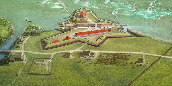 Fort of Coteau-du-Lac: Outdoor Circuit Plan