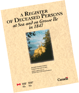 Register of deceased persons at sea and on Grosse Île in 1847