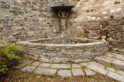 Fountain in the backyard. Built for Eric D. McLean.