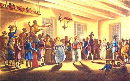 Dance at the château by George Heriot