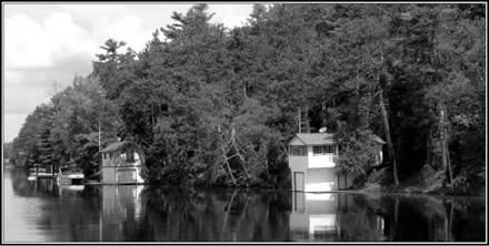 Historic Boathouses on Big Rideau Lake