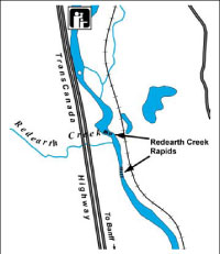 Map of Redearth Creek Rapids