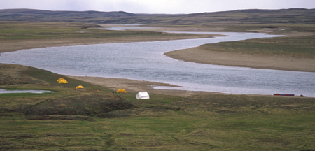 Camping along the Thomsen River