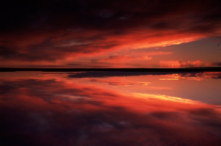 Sunset on Akluk Lake