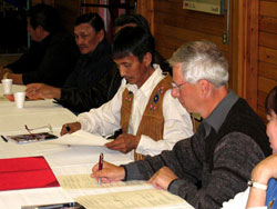 Signing of the Impact and Benefit Plan to expand Tuktut Nogait National Park of Canada.