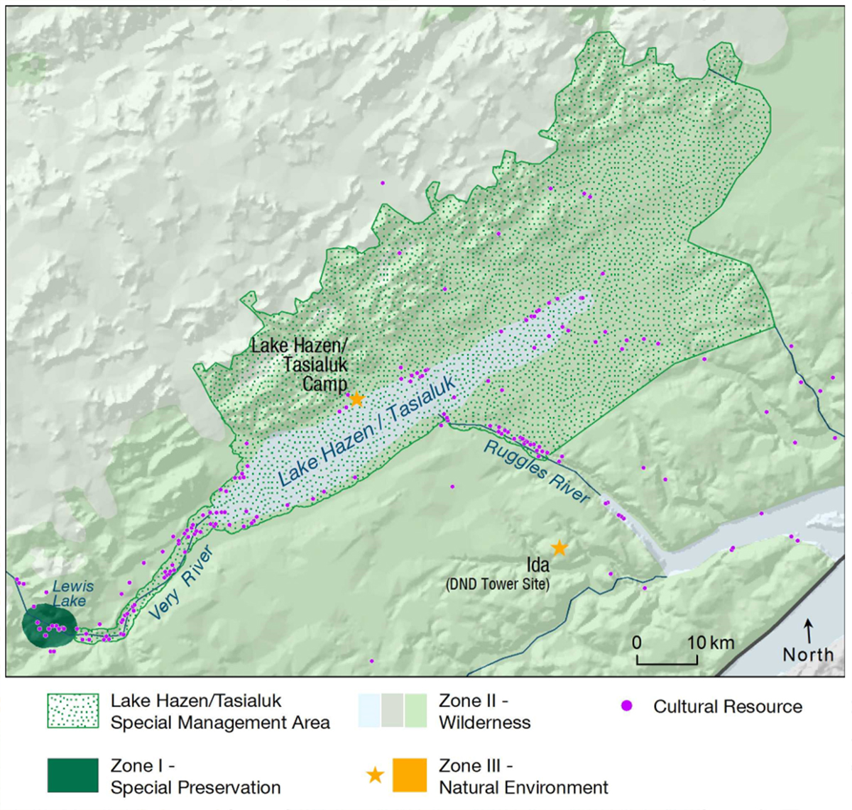 Map 5: Tasialuk/Lake Hazen Management Area, text description follows