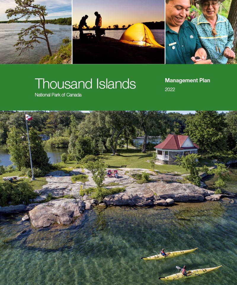cover page of the Thousand Islands National Park Management Plan, 2022