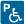 Icone d'un fauteuil roulant avec un symbole de stationmement. 