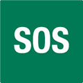 Green SOS symbol