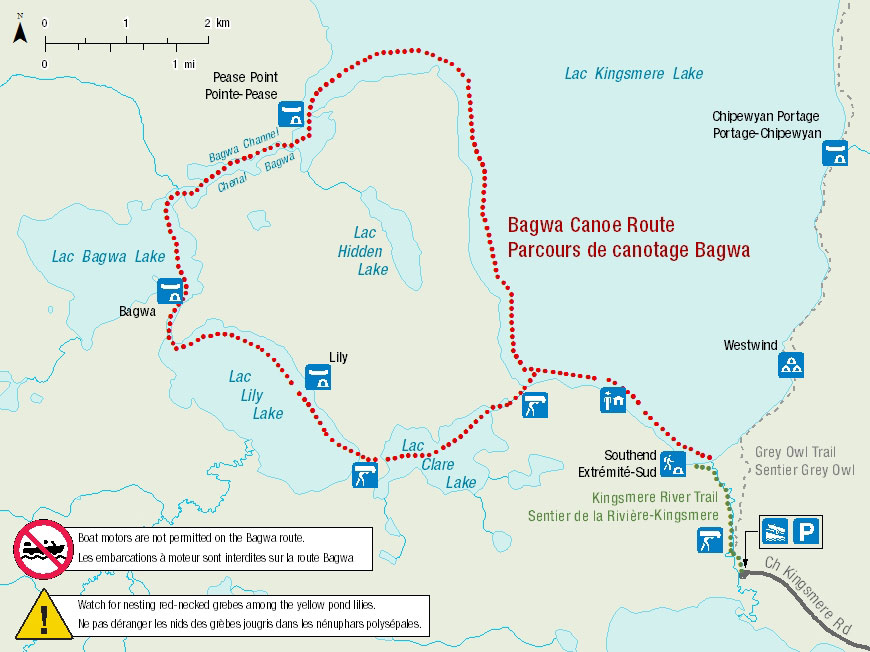 Map of the Bagwa Canoe Route