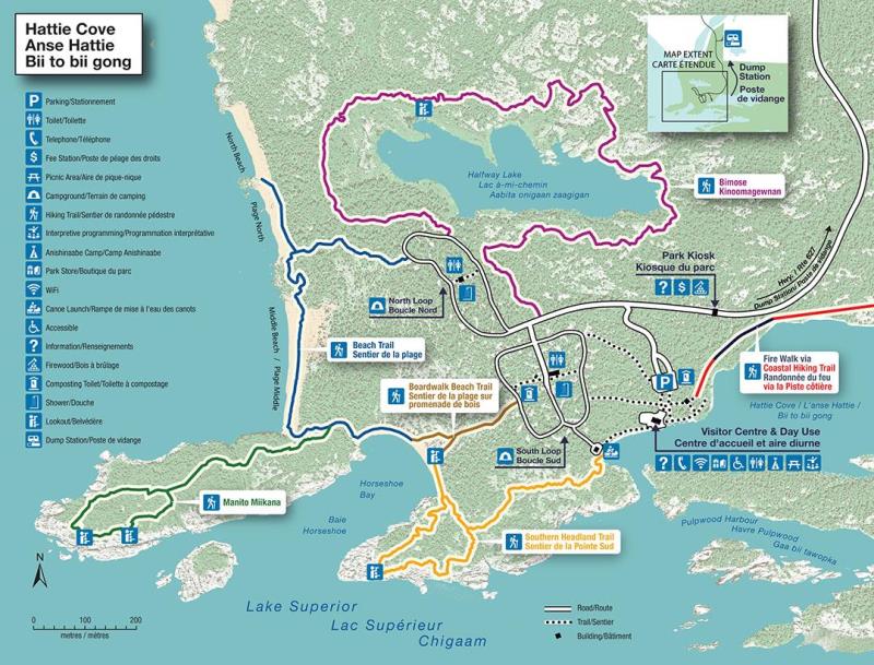 Hattie Cove - Bii to bii gong map