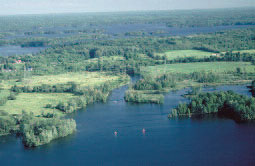 The southern end of Upper Rideau Lake